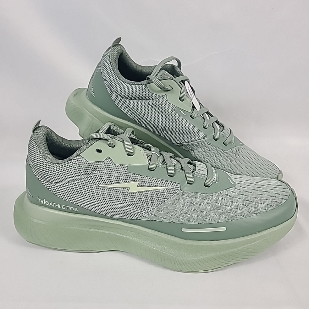*NIB* Hylo Athletics Impact Unisex Running Sneakers Khaki Green Sz M9, W10.5 - Picture 1 of 7